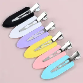 6 No Bend Hair Clips for Salon Hairstyling and Makeup