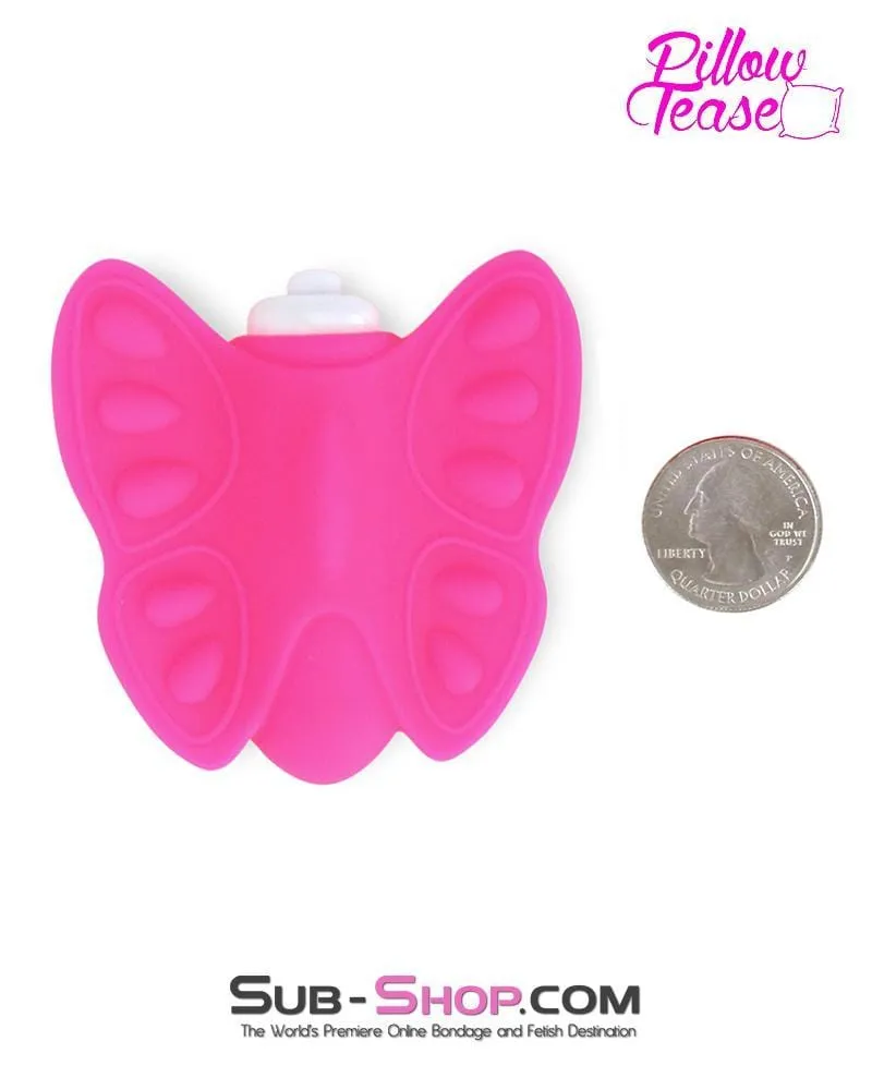 7089E      Wireless Pink Butterfly Silicone Bullet Massager - LAST CHANCE - Final Closeout!