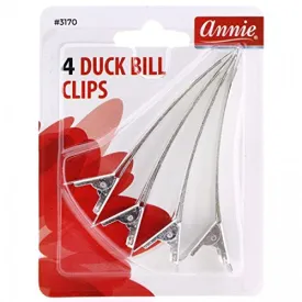 Annie Metal Duck Bill Clips 4 CT #3170