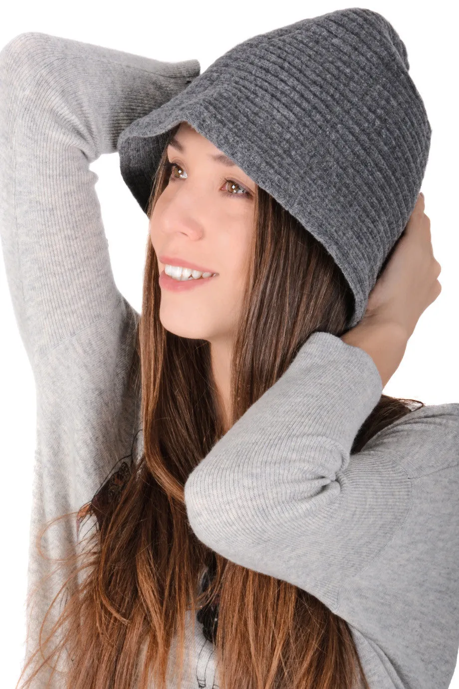 AUSTRIA Grey Wool Cloche Hat