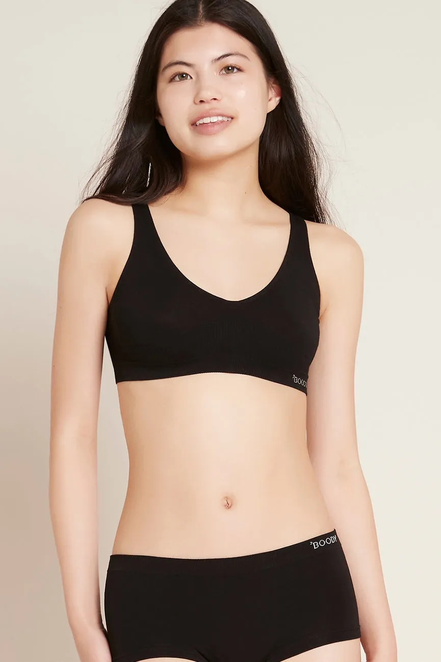 Bamboo Shaper Crop Bra - Black, Blush, White