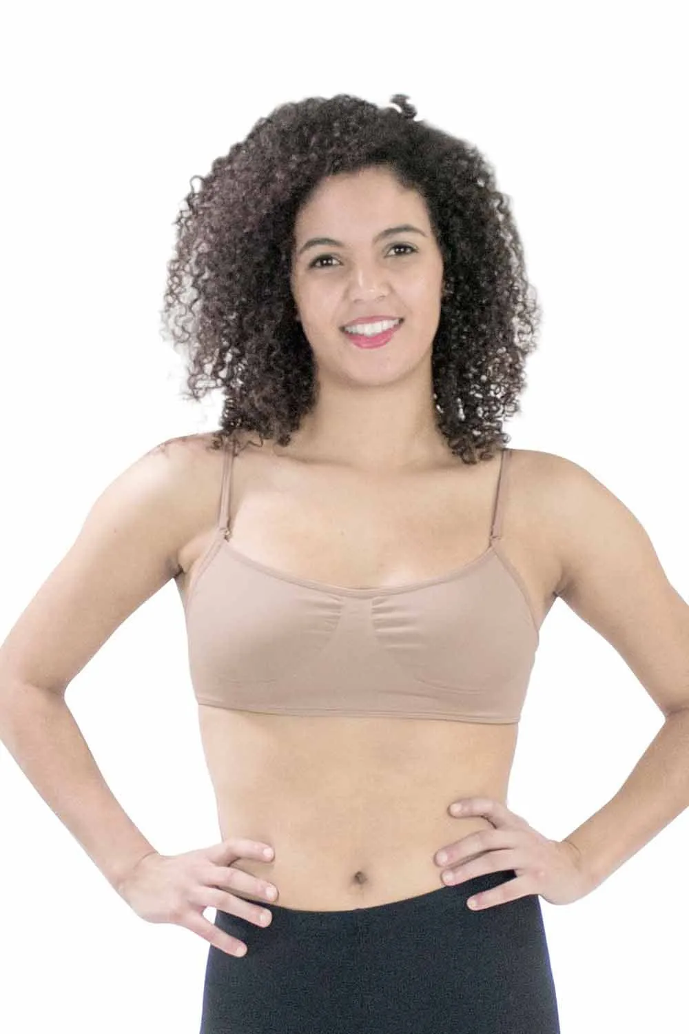 Basic Moves BM4722 Adult Seamless Microfiber Clear Back Undergarment Bra