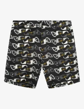 Black Biggie Sunglasses Print Chino Shorts