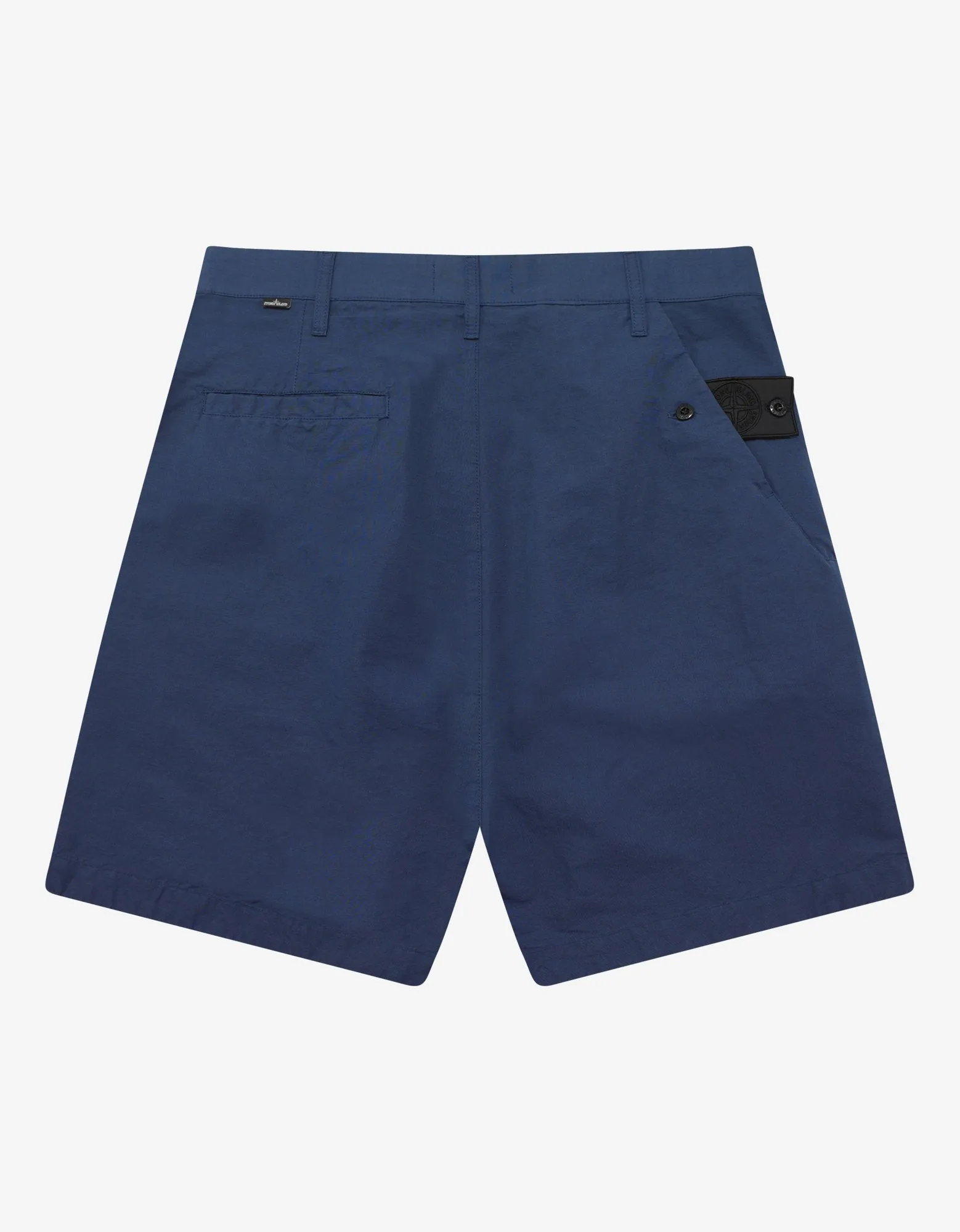 Blue Zip Chino Shorts