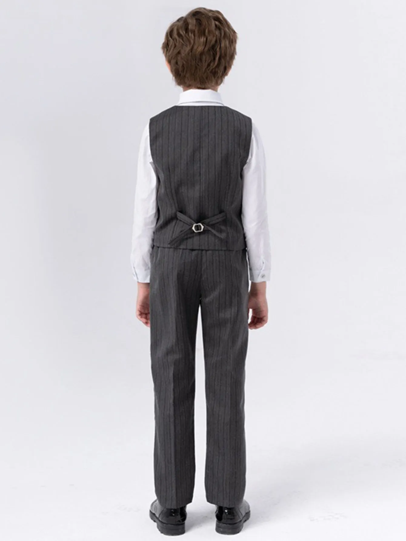 Boys vest suit (long-sleeved shirt   vest   trousers   bow tie)