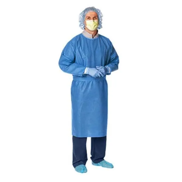 Cardinal Health™ Convertors® Non-Sterile Procedure Gown Universal, Blue, Tri-Layer SMS Fabric