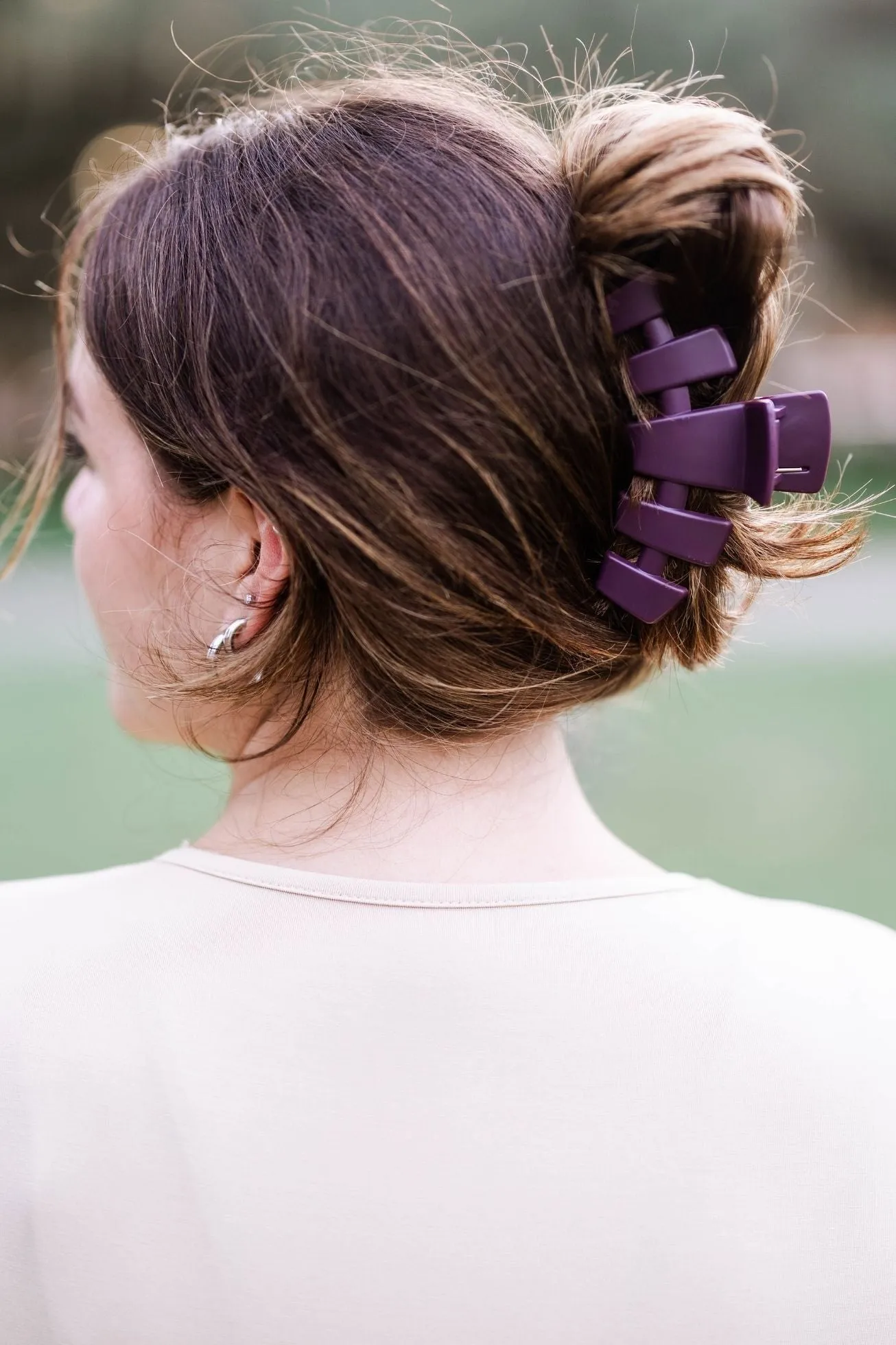 Classic Burgundy Bliss Large Hair Clip