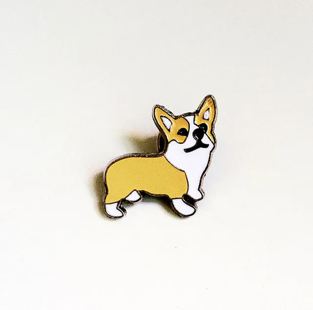 Dachshunds corgi dogs brooches pins pendant badge decorated pins jewelry cartoon cute brooches for men and women Fashion gifts