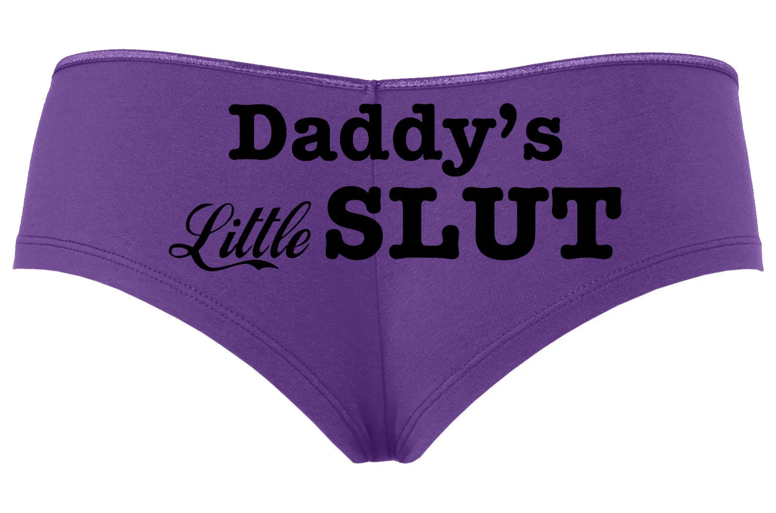 Daddy's Little Slut  • Purple • Boyshorts  • Choose Your Color Text