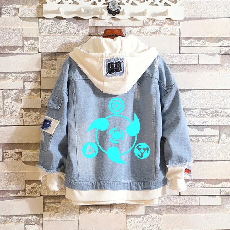 Denim Hoodie Set-1 Naruto (Variants Available)