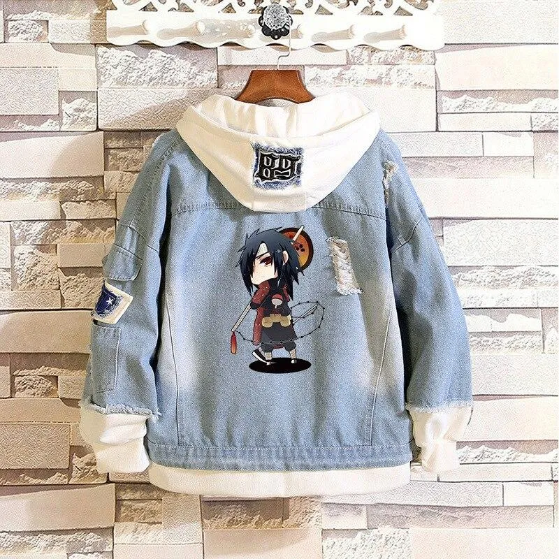 Denim Hoodie Set-1 Naruto (Variants Available)