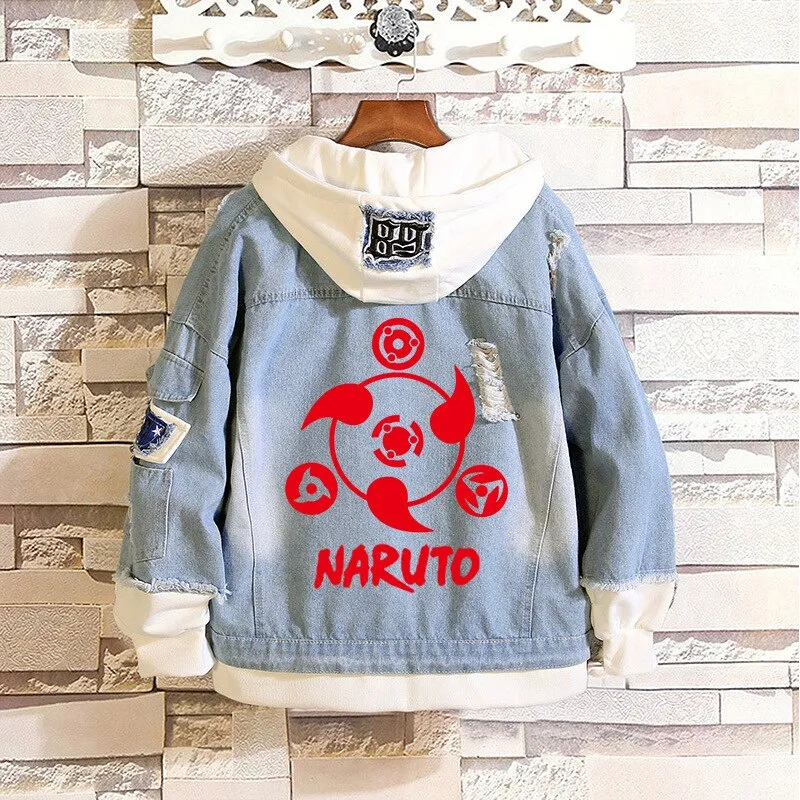 Denim Hoodie Set-1 Naruto (Variants Available)