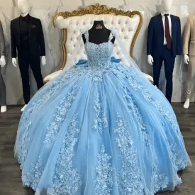 Fantasy Mexican Quinceanera Dresses Ball Gowns,Long Sleeve Sweet 15 Dress