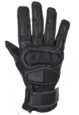 Full Finger Leather Riding Gloves, GLZ68-11N-DL