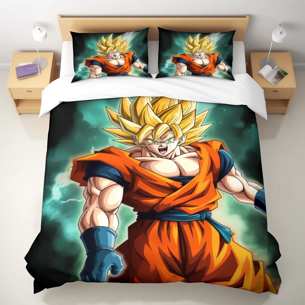 Gohan Mystic Form Large Sherpa Fleece Blanket