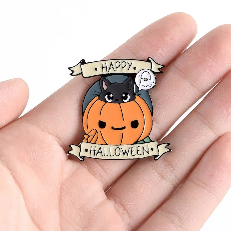 Happy Halloween Enamel Pin