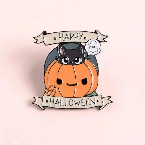 Happy Halloween Enamel Pin