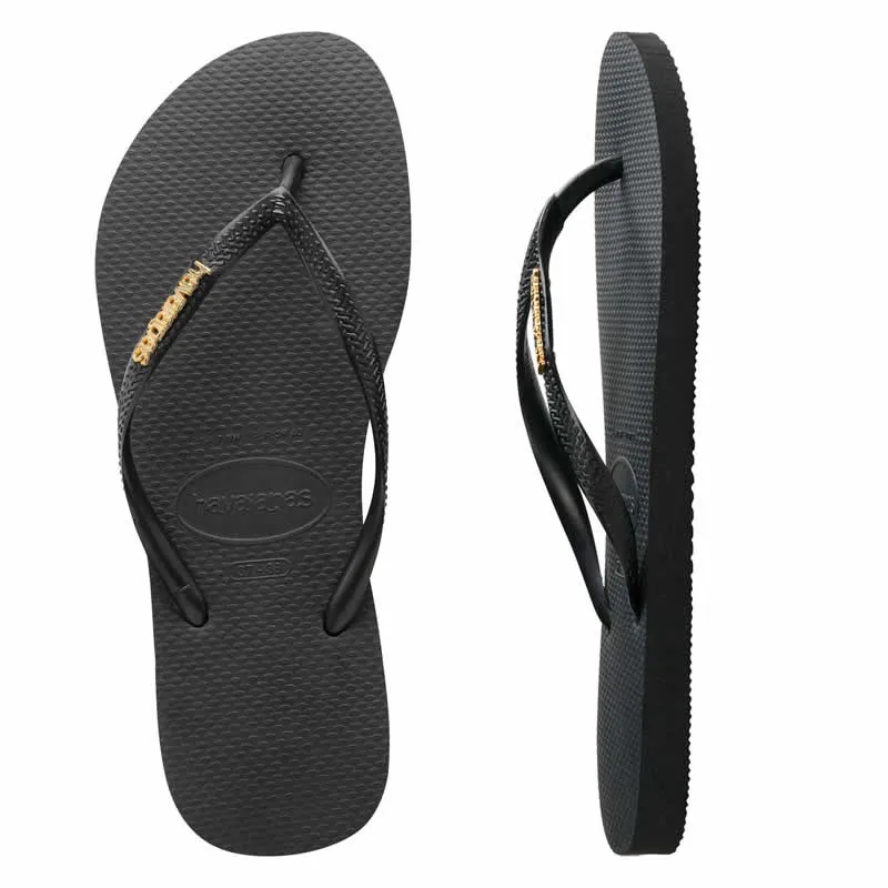 Havaianas Slim Metal Logo Thong