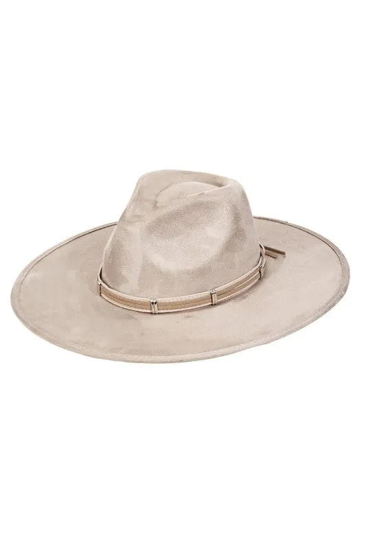 Houston Fedora Hat - Taupe