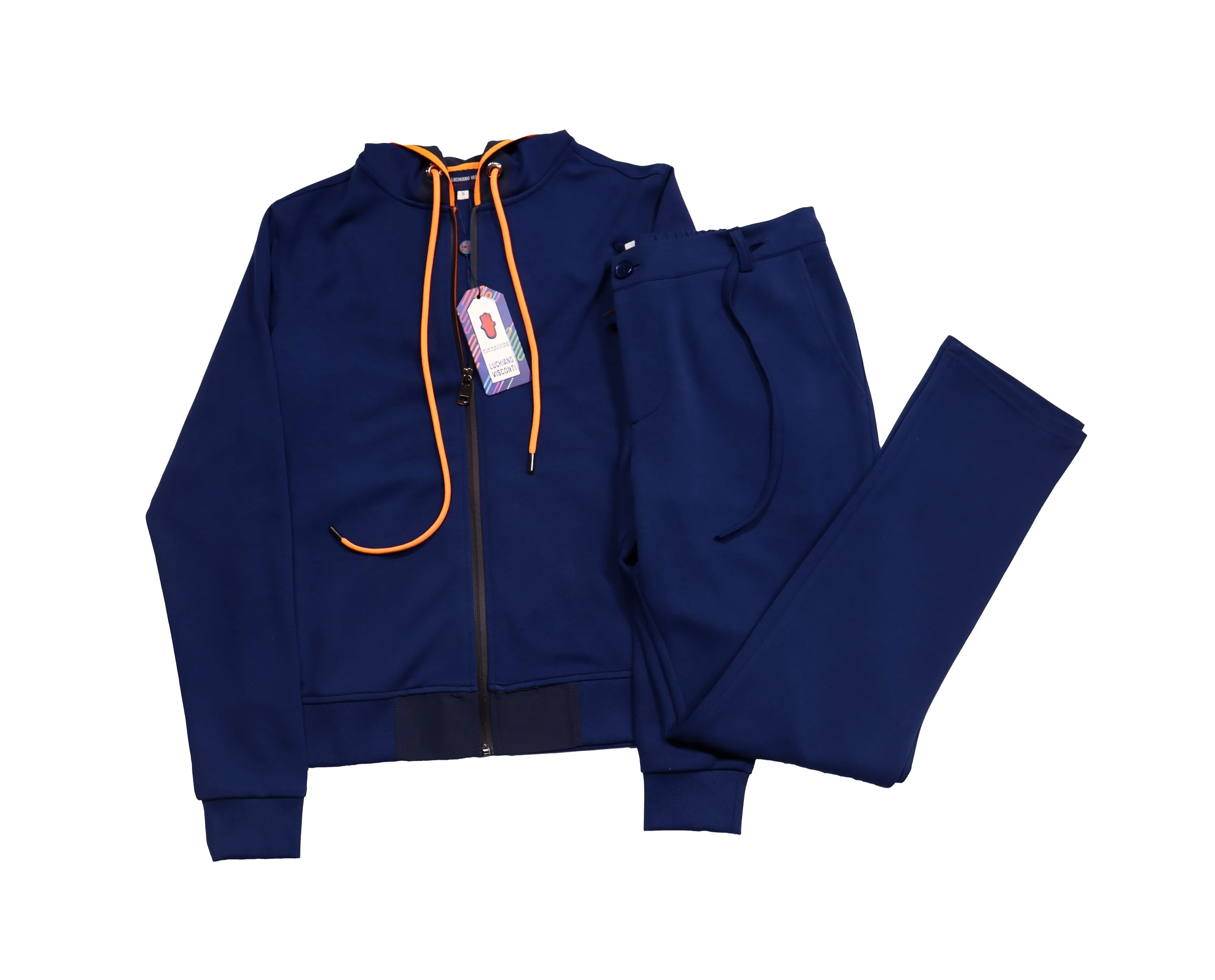 Indigo with Orange Jogger Set