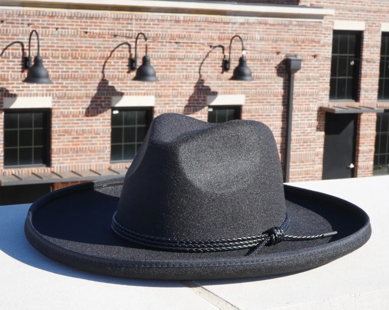 Jackson Pencil Brim Fedora - Black