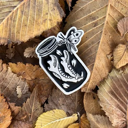 Jaw Bone in Jar · Enamel Pin