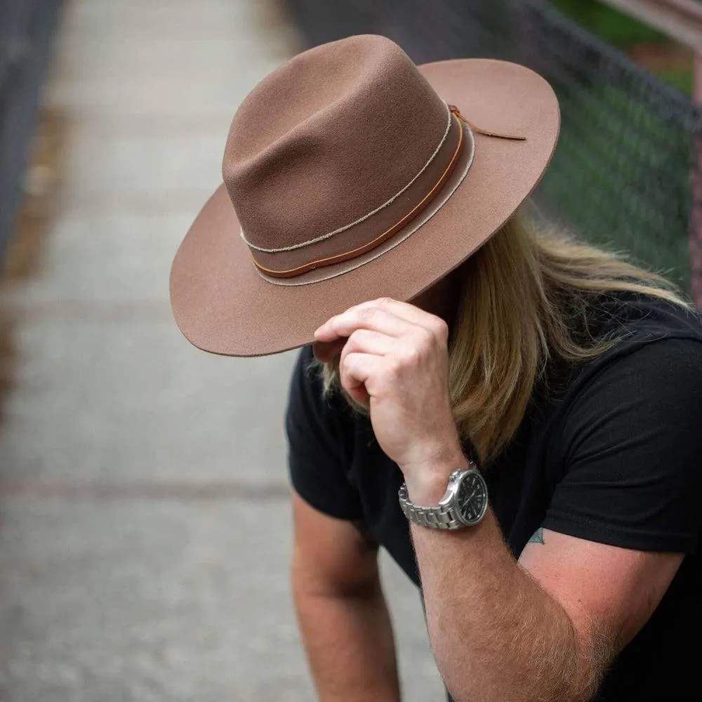 Jawa | Mens Wide Brim Felt Fedora Hat