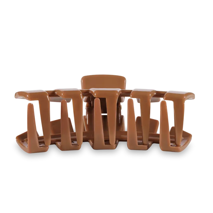 Large Teleties Open Claw Clip - Caramel