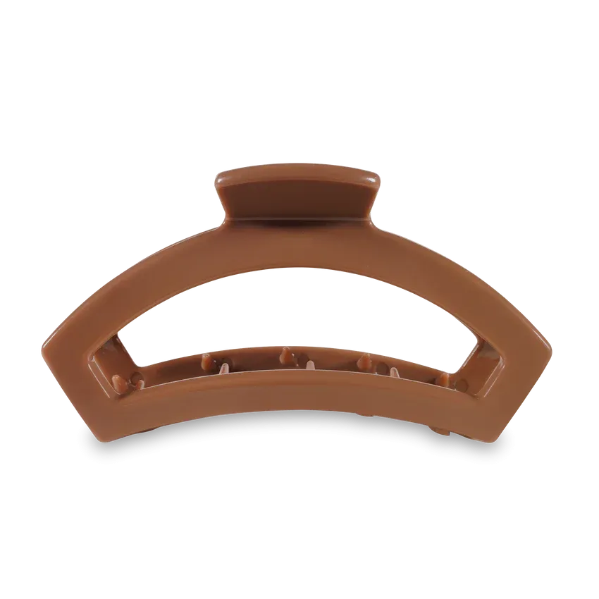 Large Teleties Open Claw Clip - Caramel