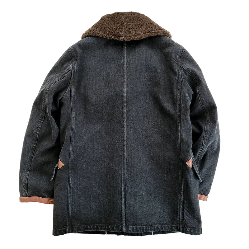 Men's Fleece-Denim Ranch Jacket