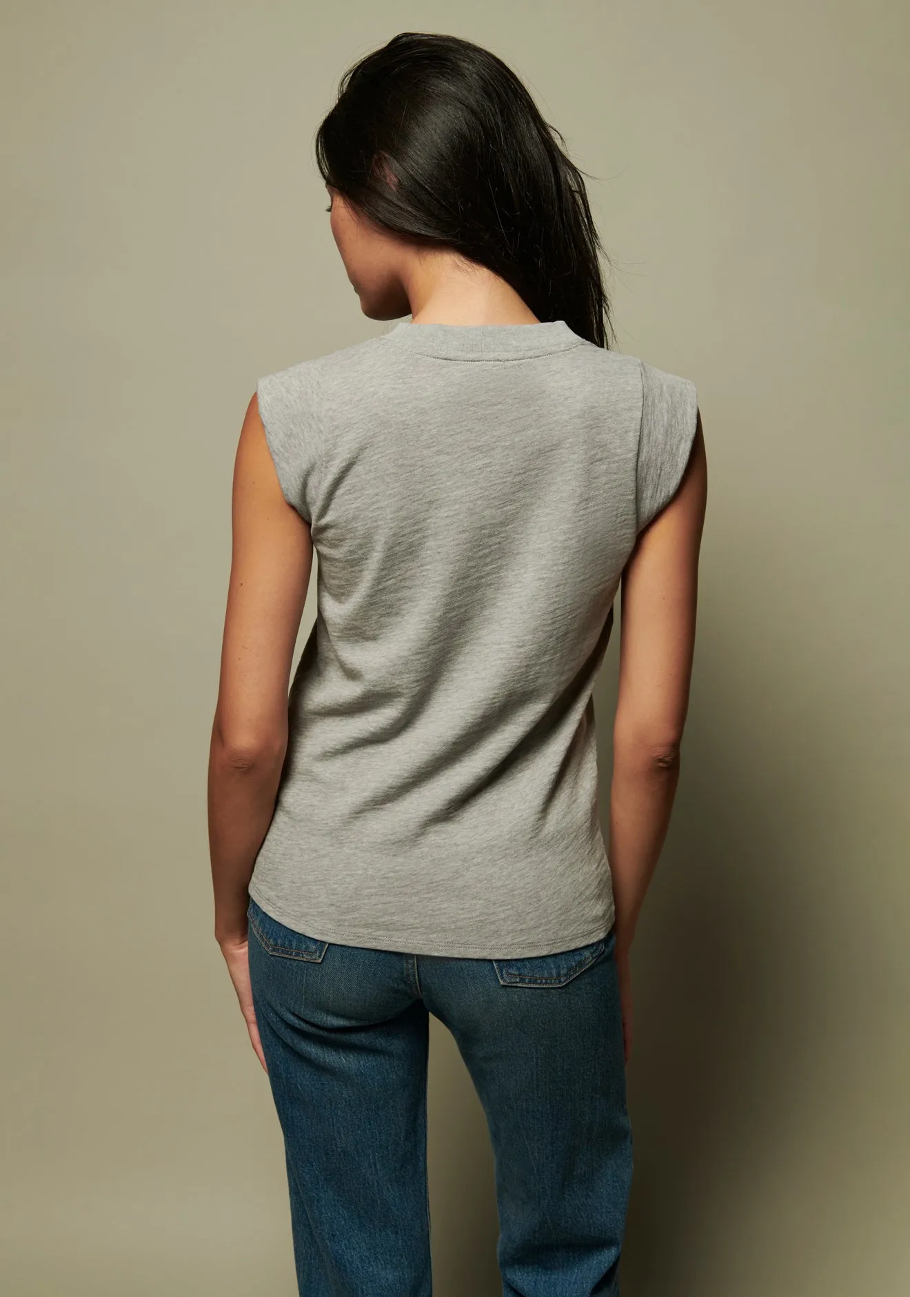 Nation LTD - Patti Muscle Tank in Heather Grey