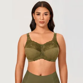 Natural Curve Wireless Olive Full Figure Bra