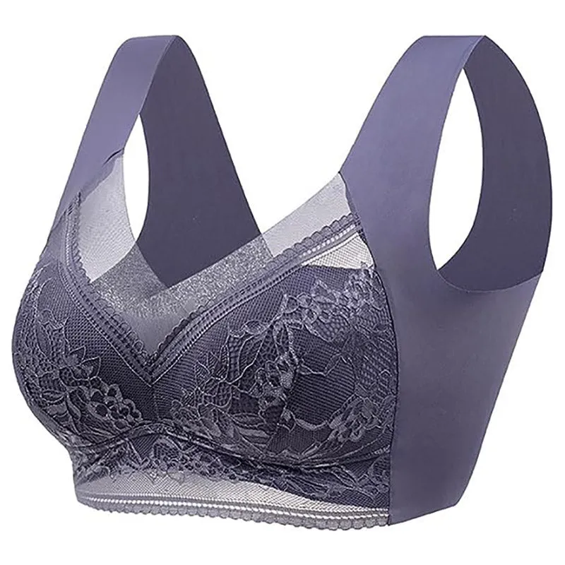 OCW Bras Wireless Full Coverage Lace Push-Up Plus Size