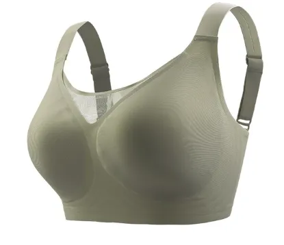 OCW Plus Size Bra Anti-Sagging Seamless Wireless Breathable Lingerie