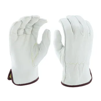 PIP Economy Top Grain Sheepskin Leather Drivers Glove with Aramid Blended Lining - Natural