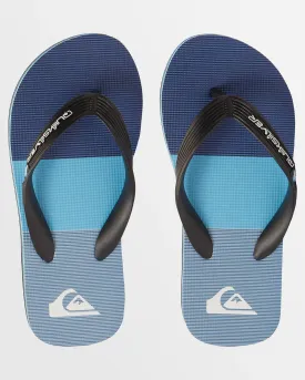 Quiksilver Molokai Art II Boys Thongs - Blue 7