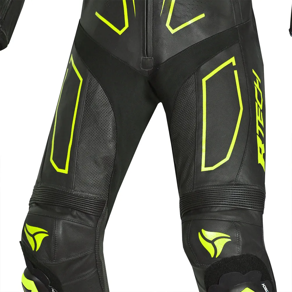 R Tech Rising Star 1PC Motorcycle Racing Leather Suit Black Yellow