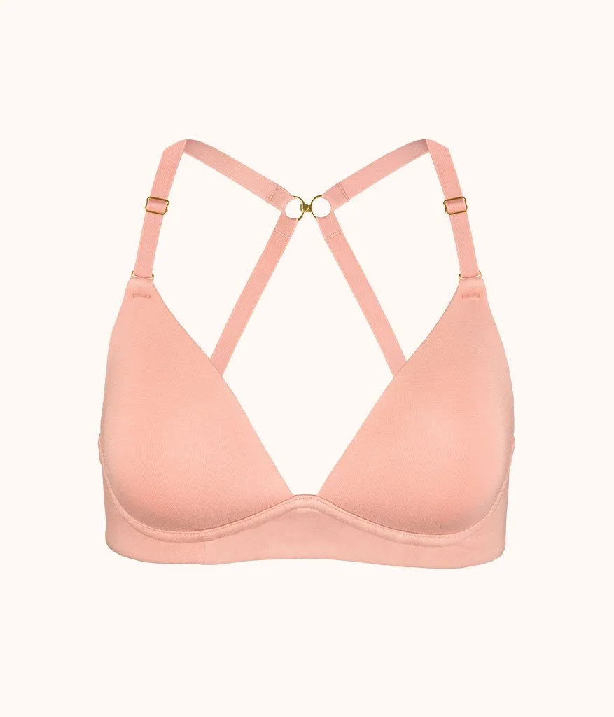 The All-Day Plunge No-Wire Bra: Shell Pink