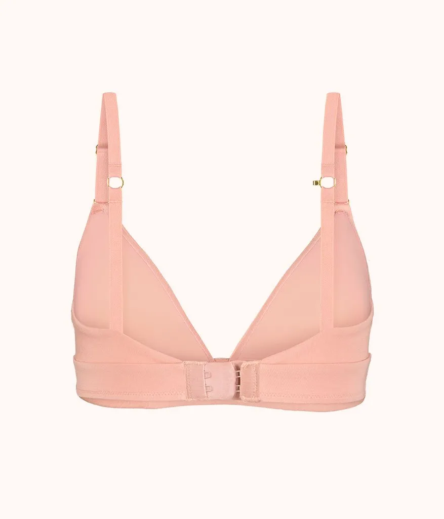 The All-Day Plunge No-Wire Bra: Shell Pink