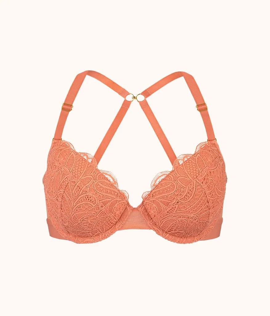 The Lace T-Shirt Bra: Terracotta