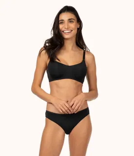 The No-Wire Balconette Bra: Jet Black