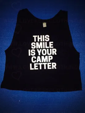 This SMILE is your CAMP letter Tank