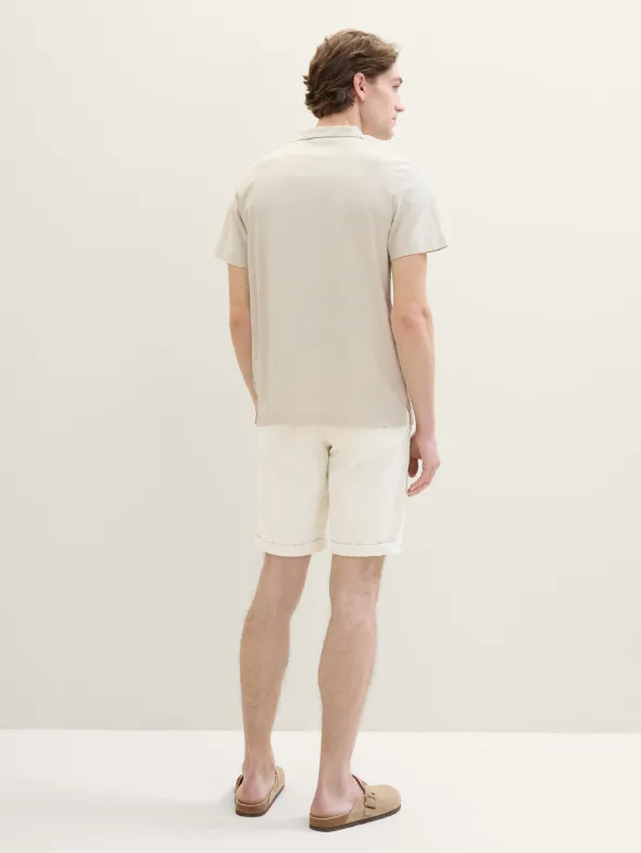 Tom Tailor Cotton OffWhite Chino Short