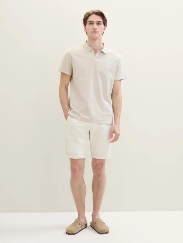 Tom Tailor Cotton OffWhite Chino Short