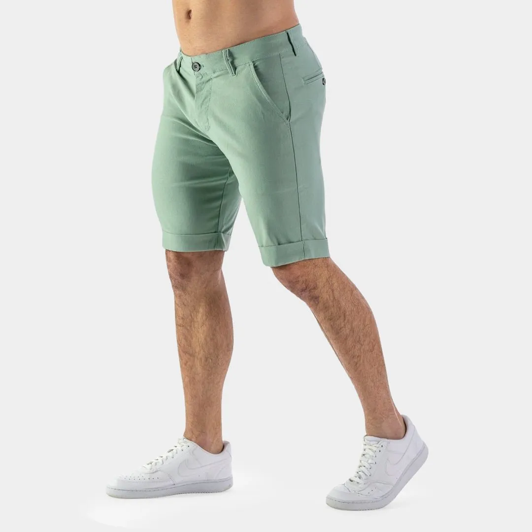 Ultra-Stretch 9” Chino Shorts - Green