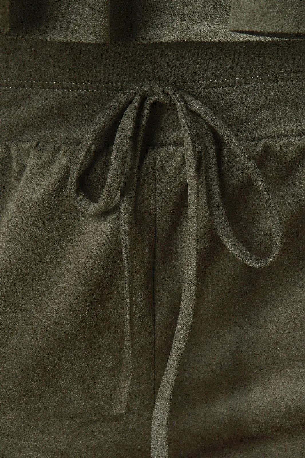 Vegan Suede Jogger Pants