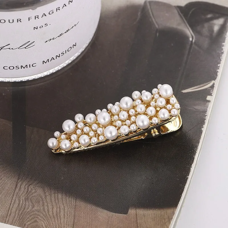 White Pearl Hair Clip