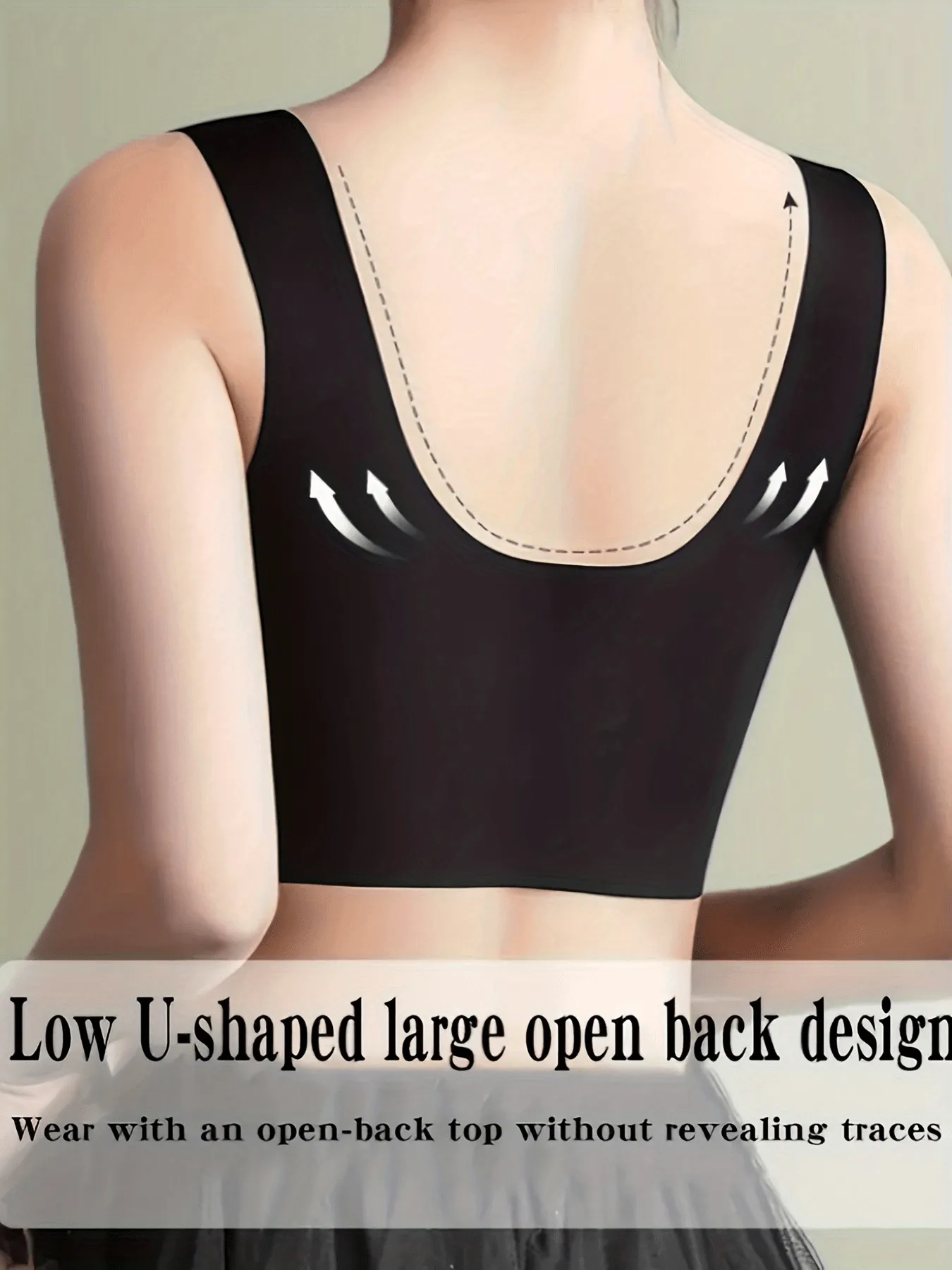 Wireless Push Up Tank Bra Comfy Breathable Lingerie for Women