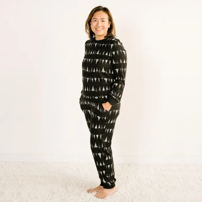 Women's Jogger Pajama Set  - Silent Night Tree