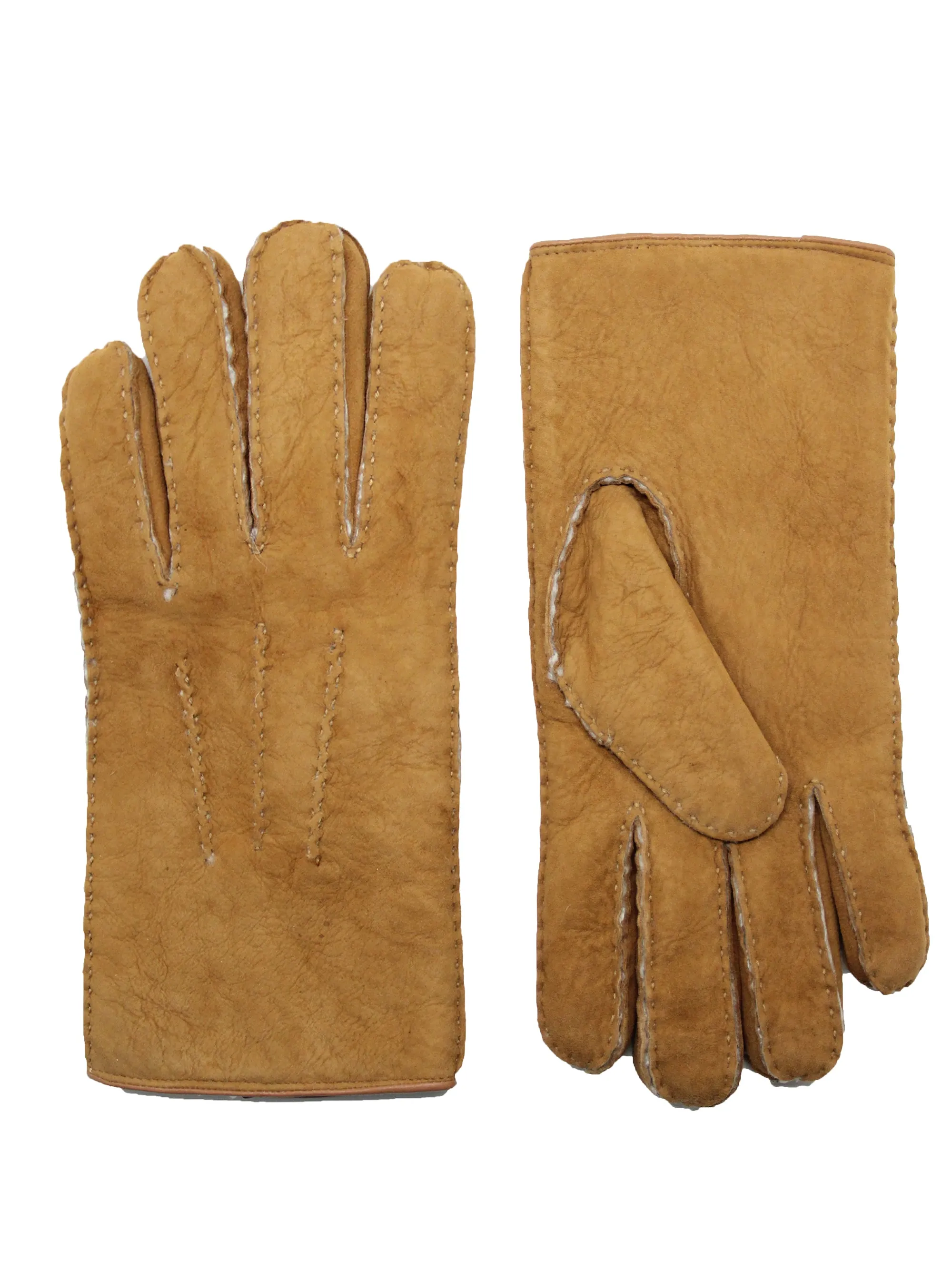 YISEVEN Men's  Shearling New Zealand Sherpa Fur Gloves